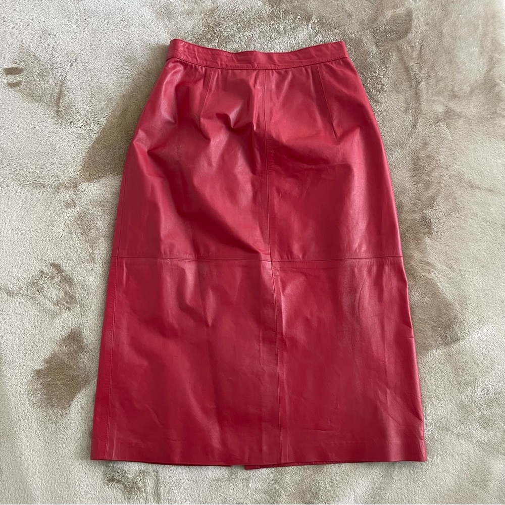 West Bay-Sak Fifth Avenue vintage leather skirt